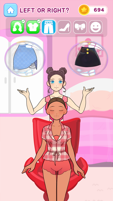 Left Or Right Fashion: 2D Game Screenshot