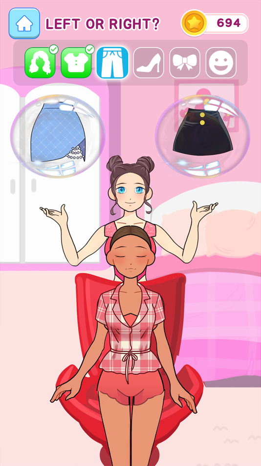 #2. Left Or Right Fashion: 2D Game (iOS) Bởi: COMMANDOO JOINT STOCK COMPANY