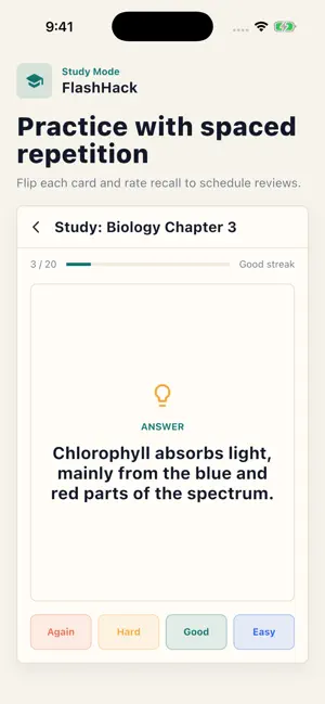 FlashHack: AI Flashcard Maker screenshot 3