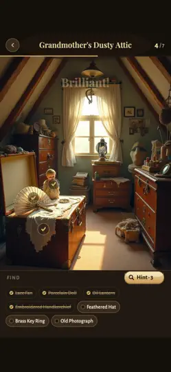 Captura de pantalla de Vintagia: Hidden Object en iPhone 2