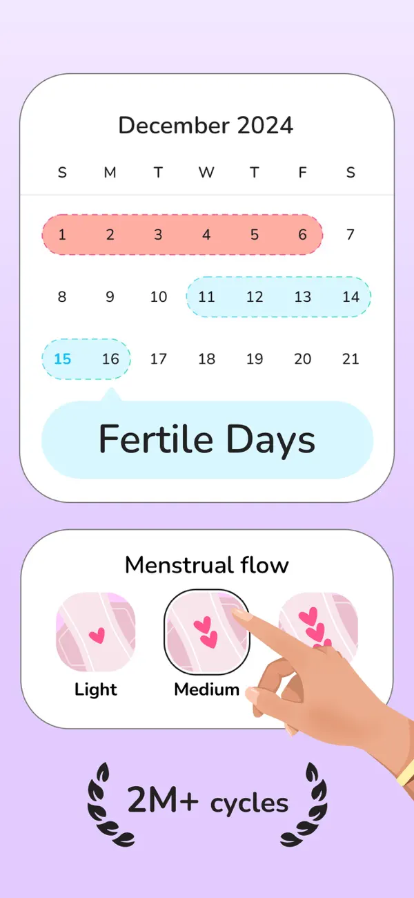Screenshot #3 pour Regle femme Cycle menstruel