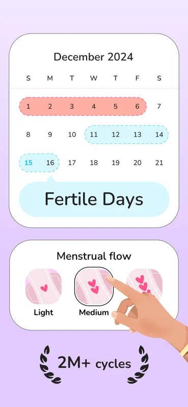 Period tracker Fertility app screenshot 3 of 7