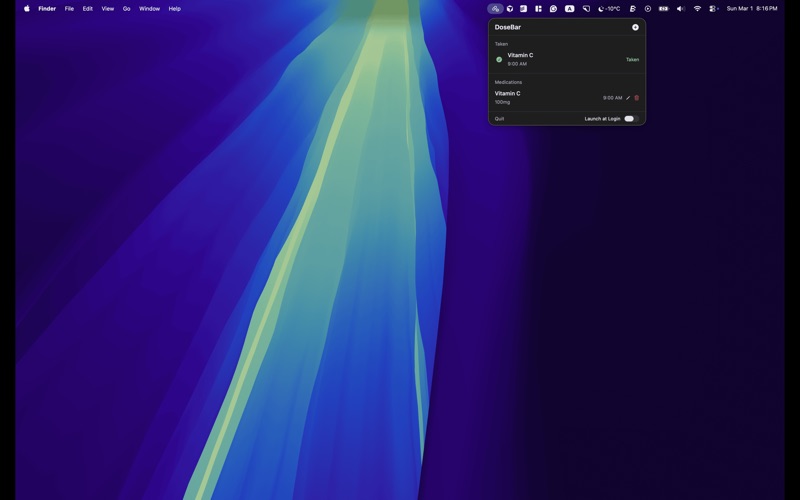 DoseBar screenshot