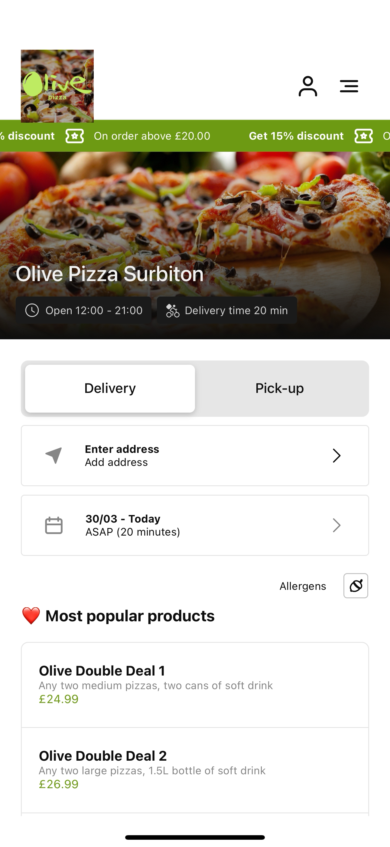 Olive Pizza Surbiton screenshot 3