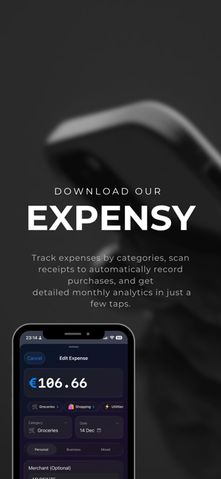 Expensy - Expenses Tracker Screenshot 2 of 7