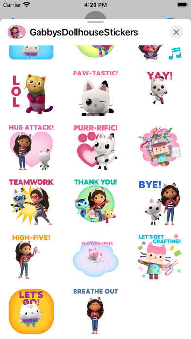 Gabby's Dollhouse Stickers Screenshot