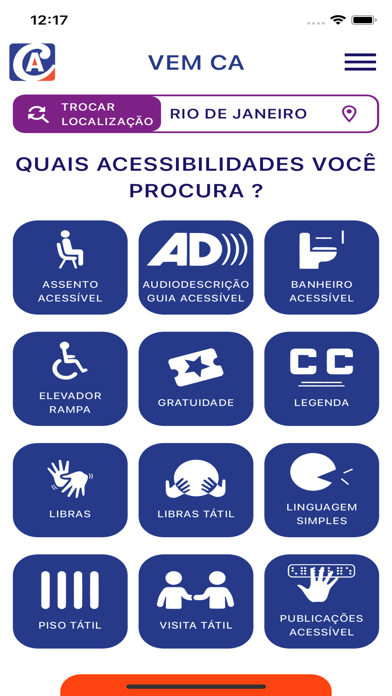 Vem CA - Cultura Acessível Screenshot