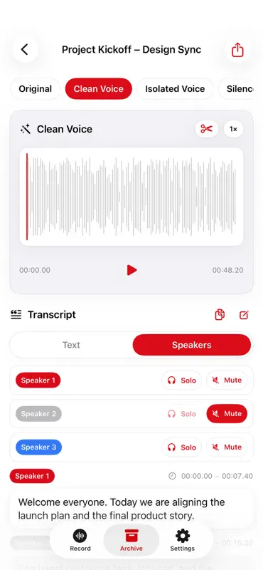 REDREC - Offline-Transkription screenshot 6 of 9