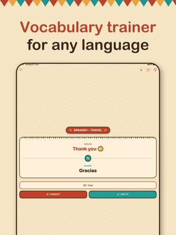 Vokari – Flashcards & Learn iPad screenshot