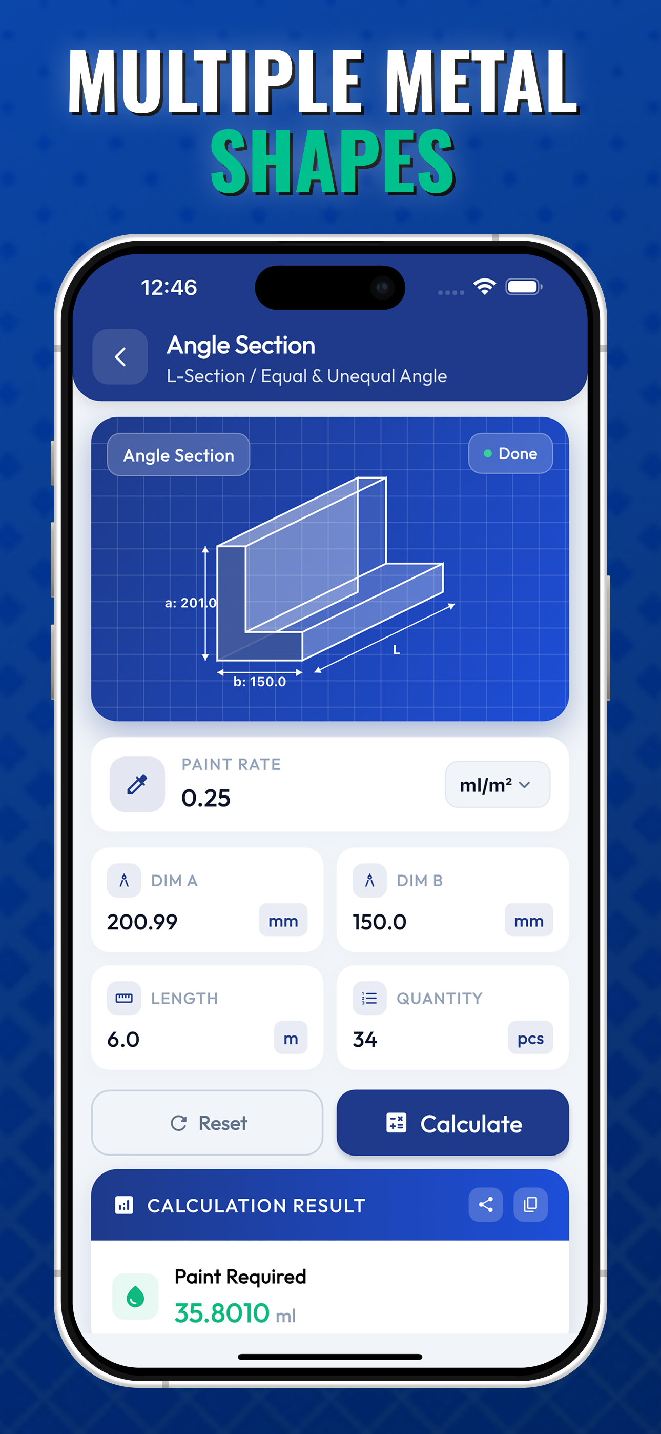 Easy Metal Paint Calculator