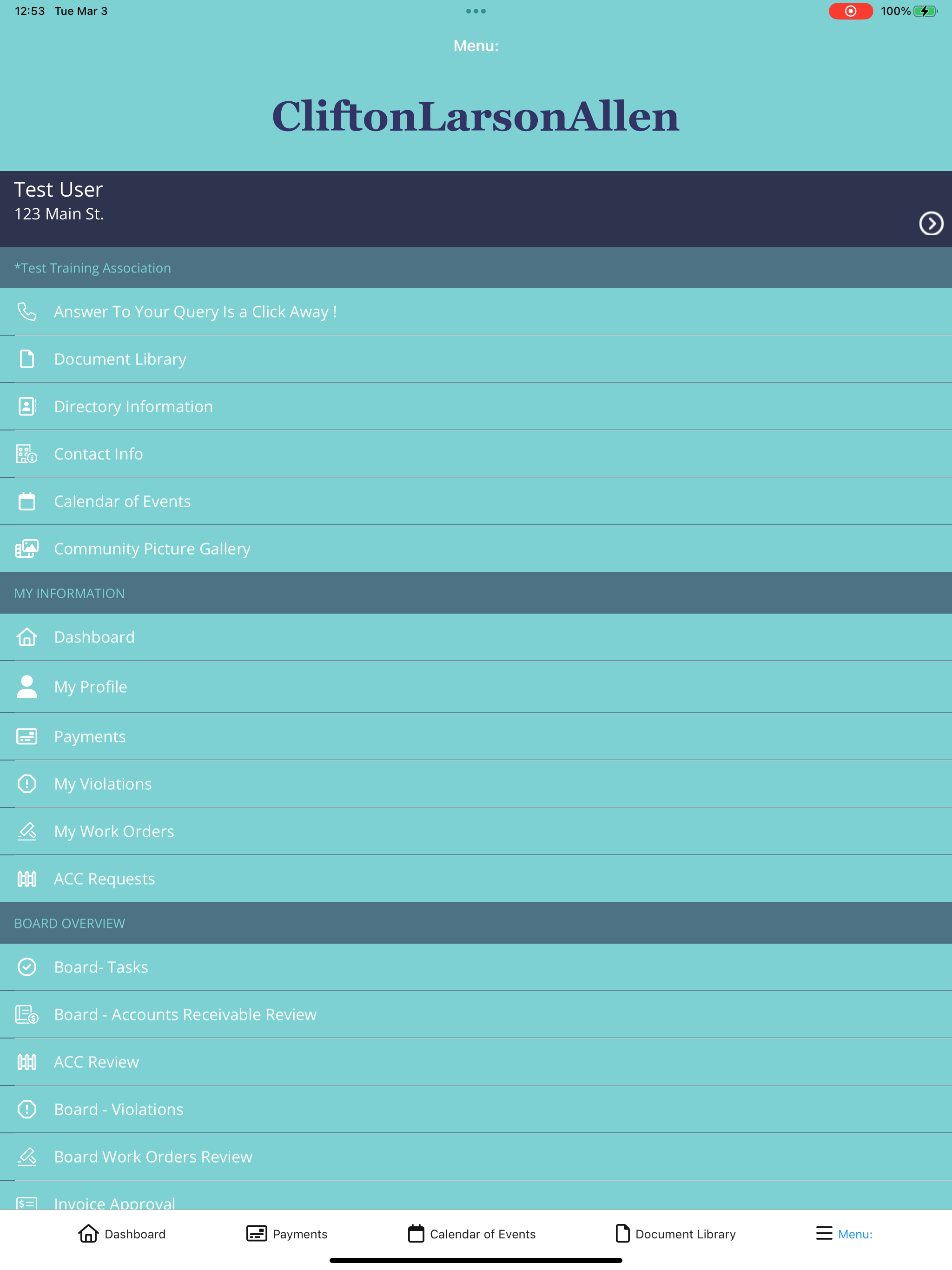 CLA CM Portal