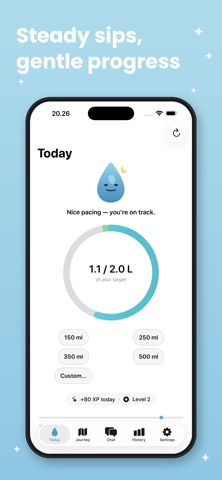 Hydrationbuddy drink up screenshot