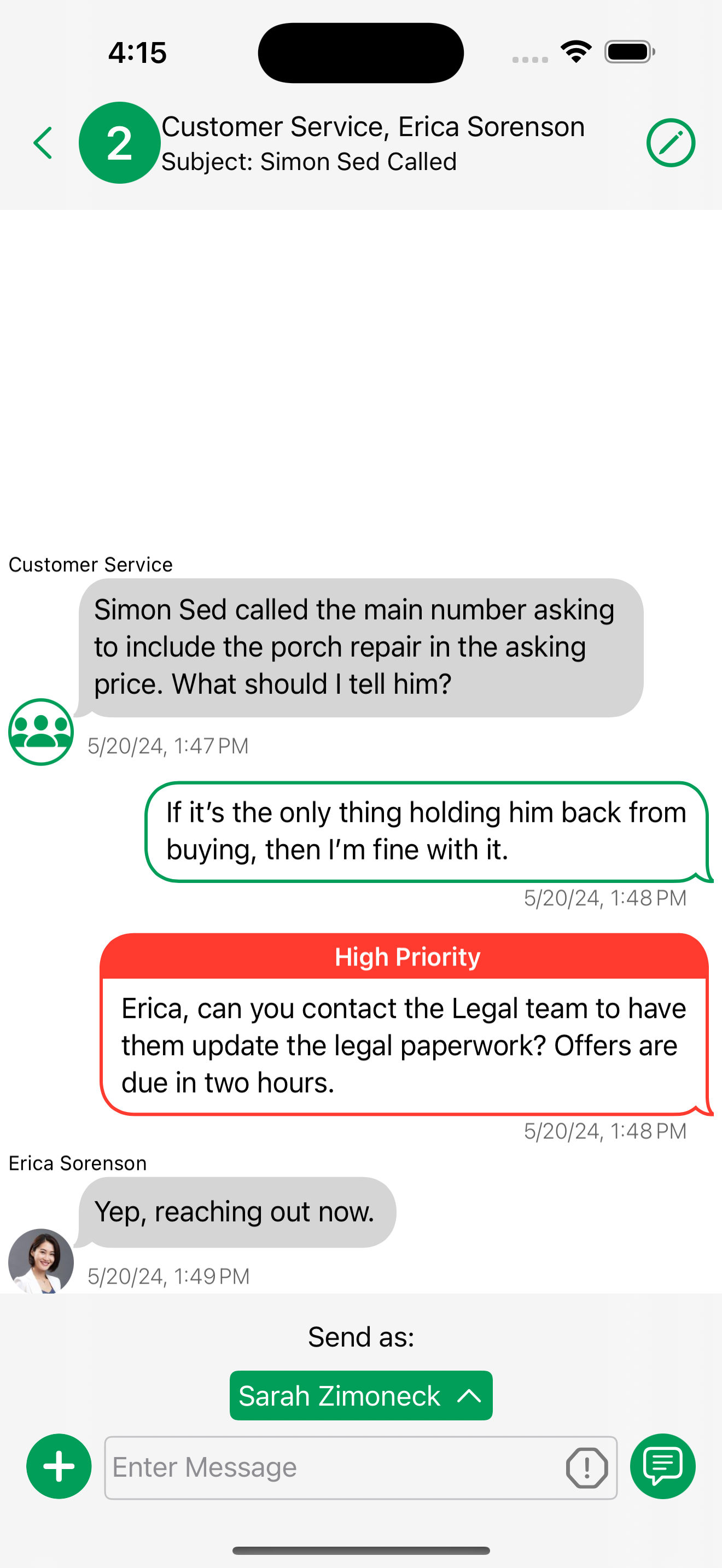 Amtelco Secure Messages