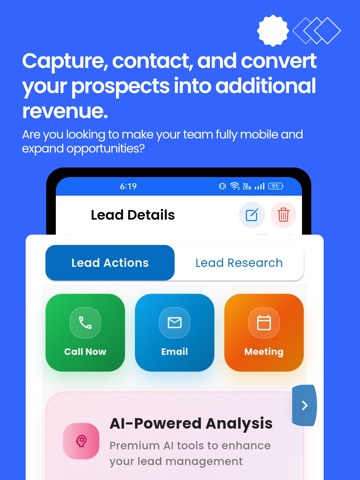MLeads: Mobile CRM & Scanner iPad screenshot