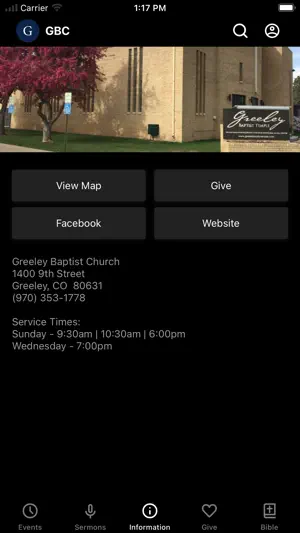 Greeley Baptist Church screenshot 3