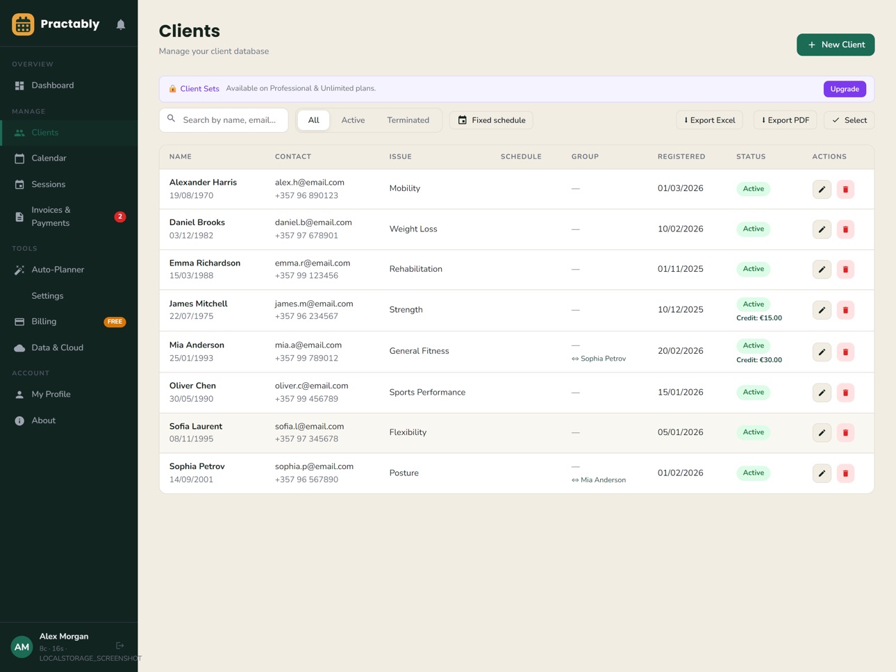 Screenshot 11 of Practably — Practice Manager