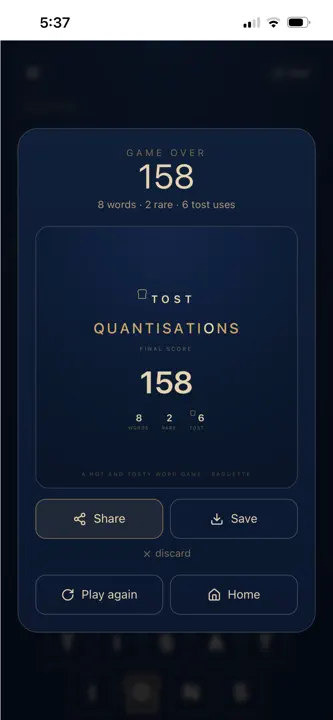 Tost (Word Game) screenshot 7