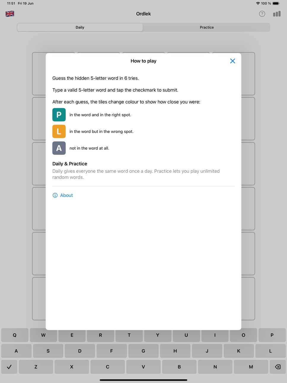 iPad screenshot