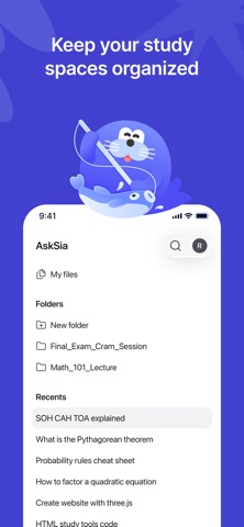 AskSia: AI Study & Homework iPhone screenshot