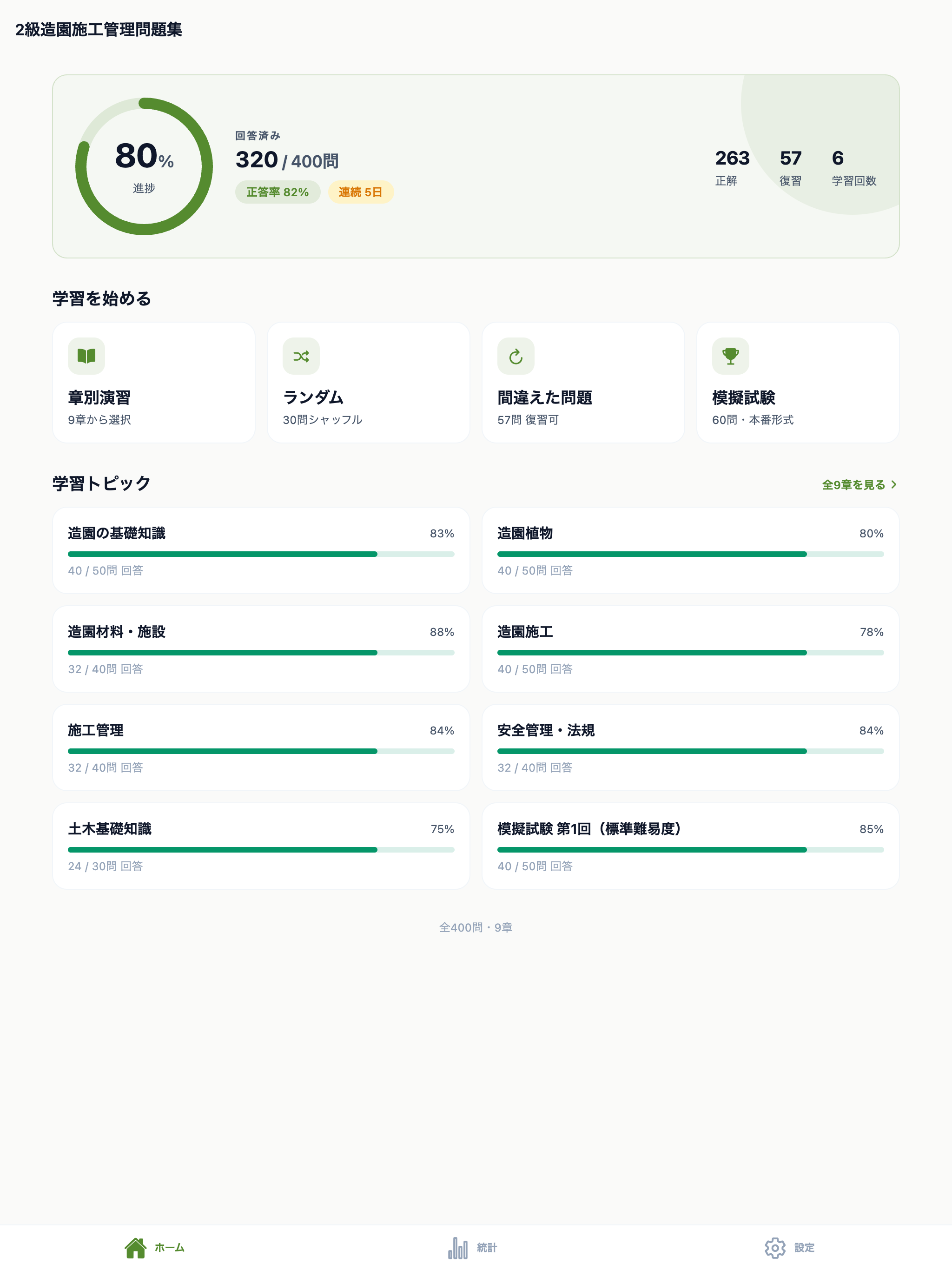 2級造園施工管理問題集 screenshot 6