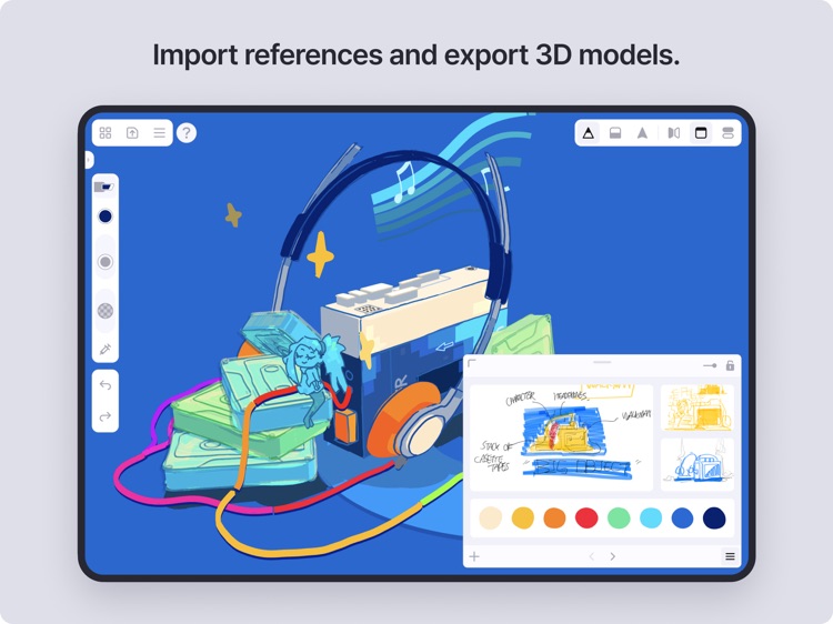 Feather: 3D sketchbook screenshot-6
