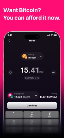 Sweat Wallet: Walk Into Crypto iPhone screenshot 3