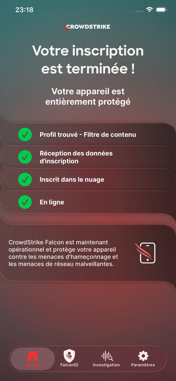 Screenshot #1 pour CrowdStrike Falcon