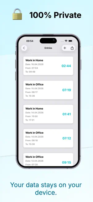 Swipe In - Time Tracker screenshot 4