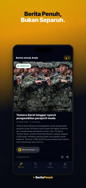 Berita Penuh - Berita Harian screenshot 1