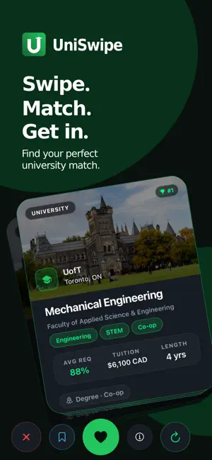 UniSwipe: University Finder screenshot 1