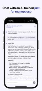 Periwinkle: AI for Menopause screenshot 2