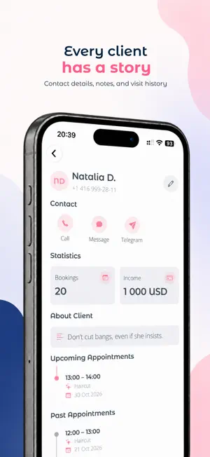 Blushr – Appointment Planner screenshot 3