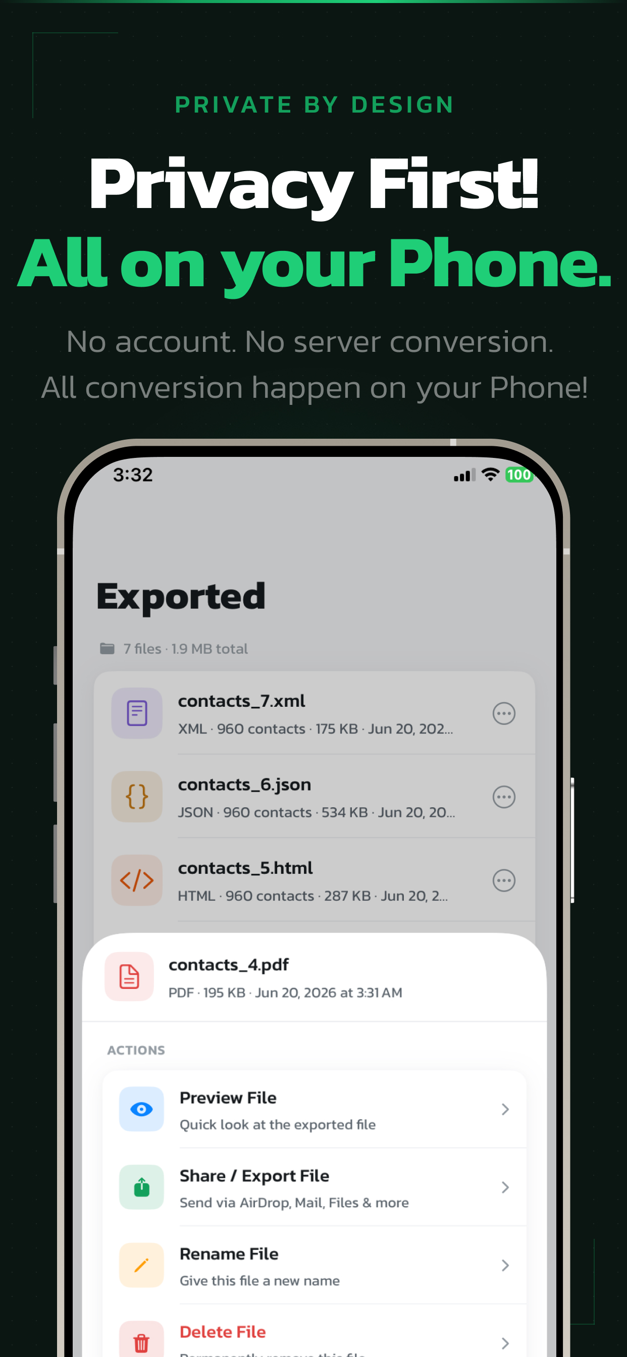 Contacts to Any Format screenshot 4