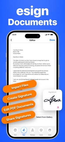 eSign: Sign PDF Documents Screenshot 1 of 7