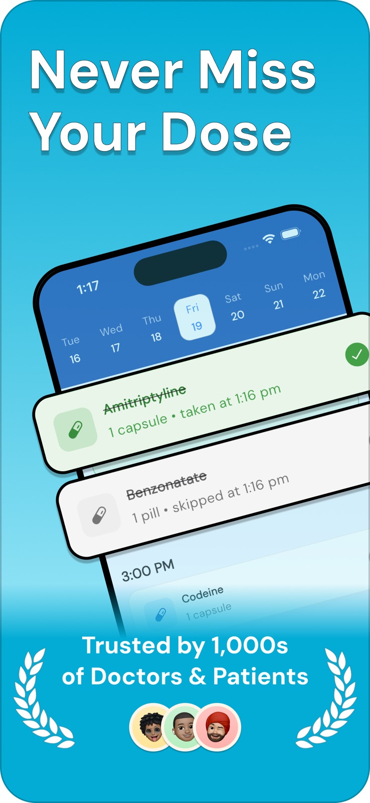Medication Reminder - PillPal iphone screenshot 1