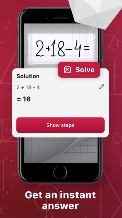 Photosolve - Math Photo App Screenshot