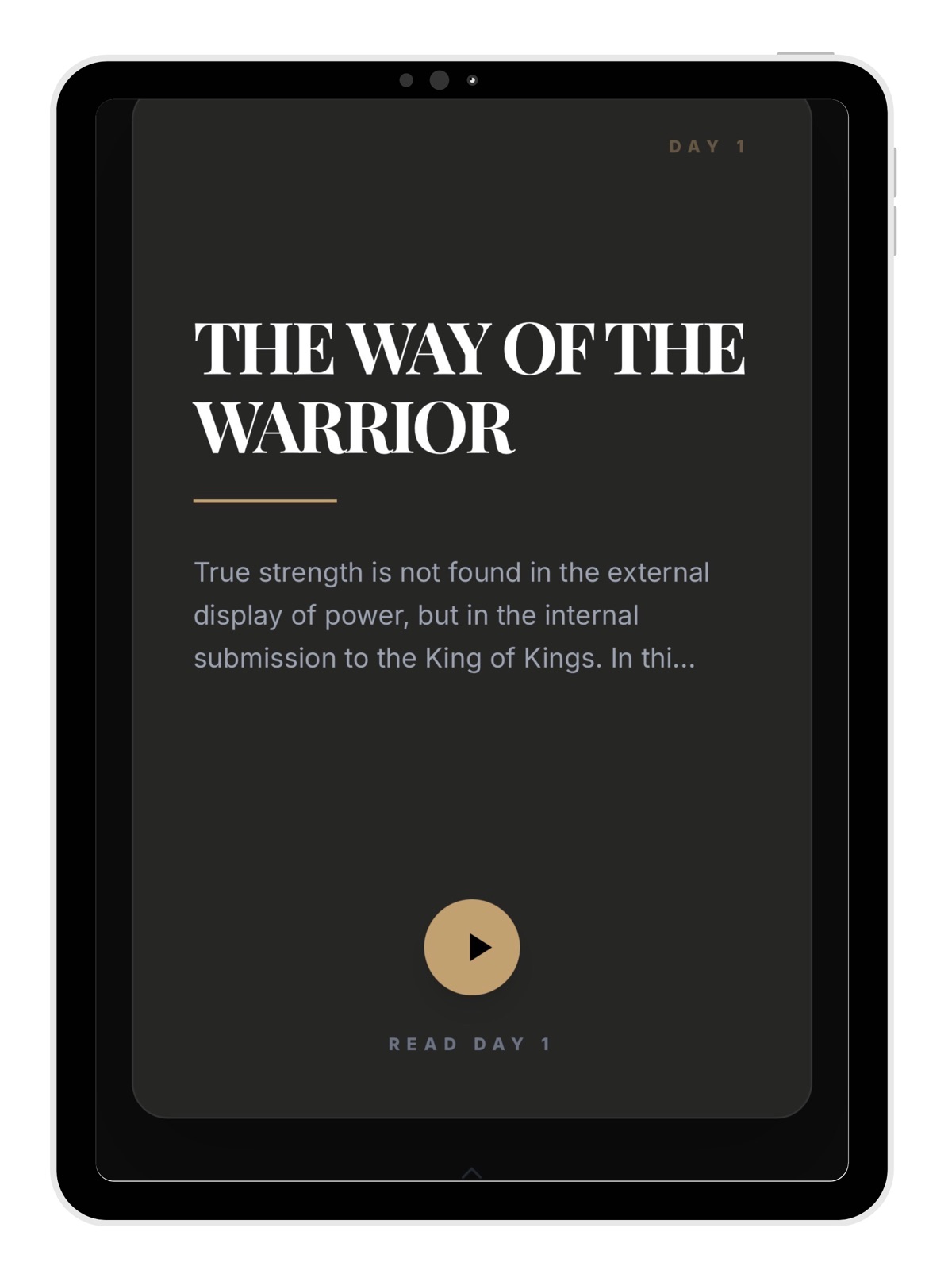 Act Like Men Bible App for Men ipad screenshot 1