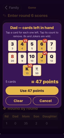 Five Crowns Group Scorekeeper Screenshot 3 of 9
