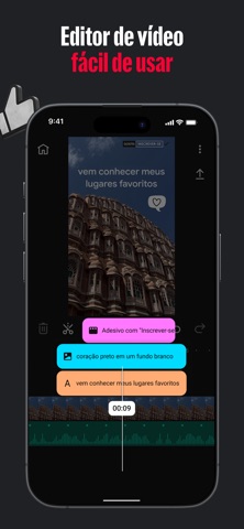 YouTube Create: app de edição iPhone screenshot 1