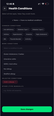 Nutri IQ Food Intelligence screenshot