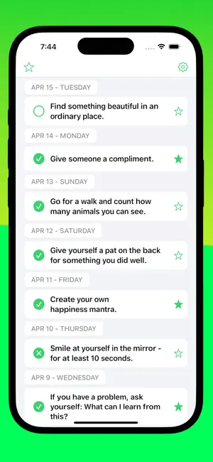 Happy App - Positive Tasks screenshot 4