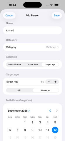 Hijri Age Counter Screenshot 4 of 8