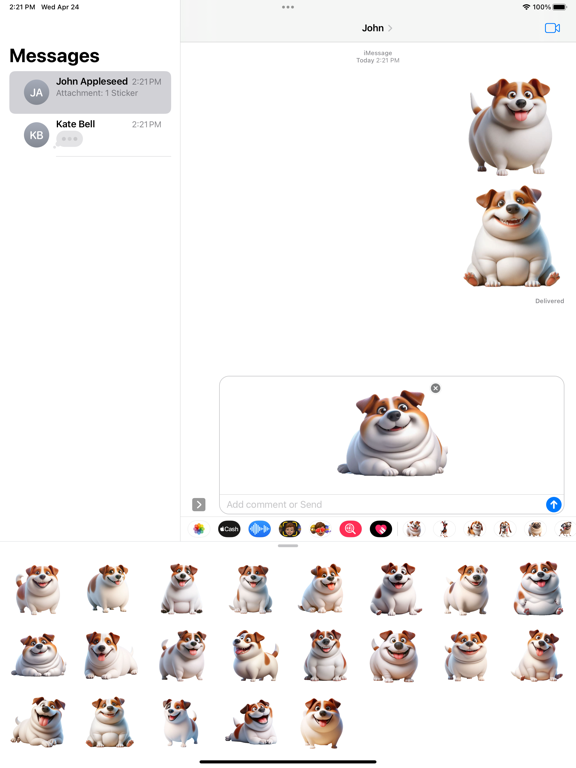 Screenshot #6 pour Fat Jack Russell Stickers