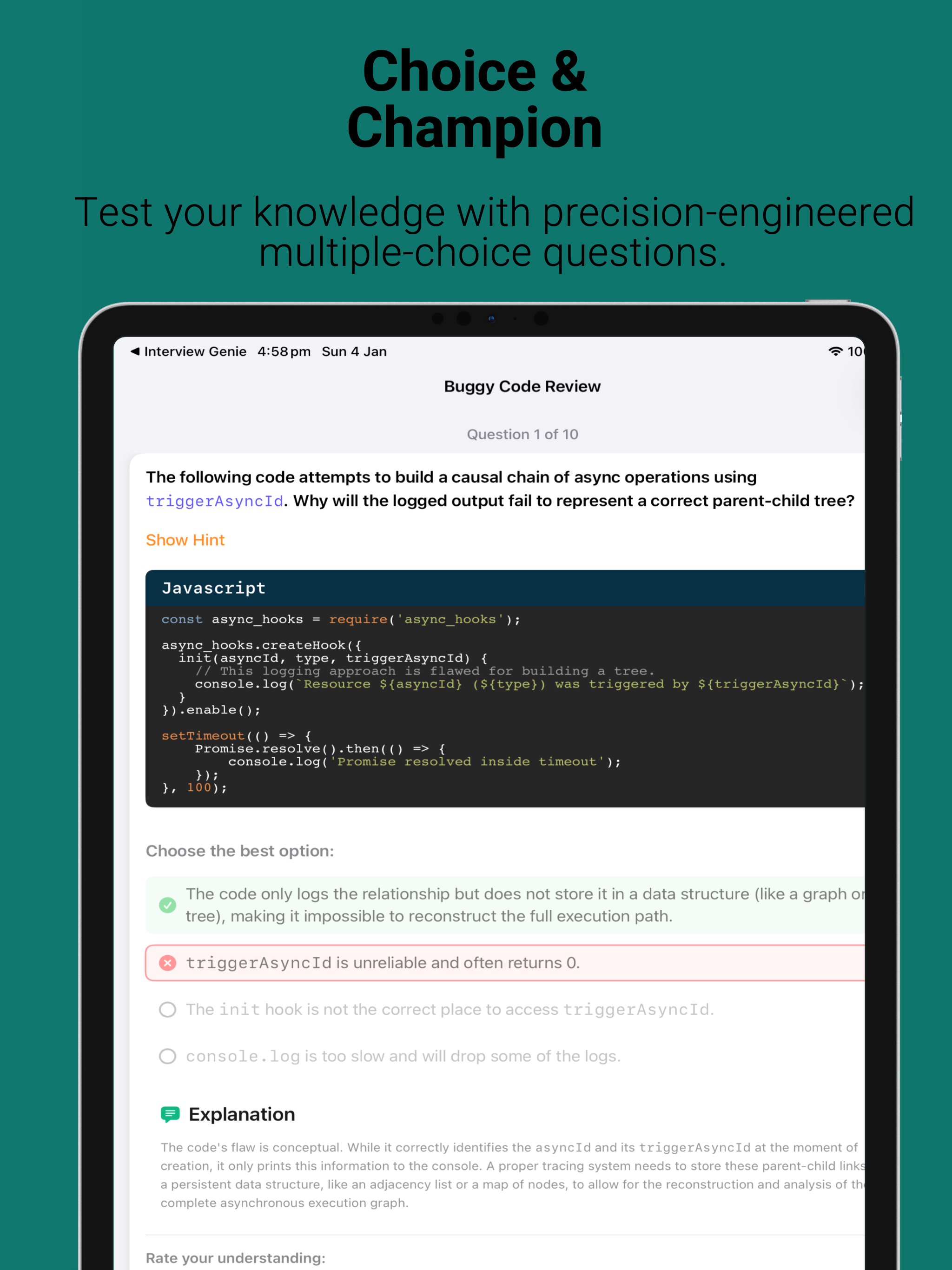InterviewGenie: Prep NodeJs