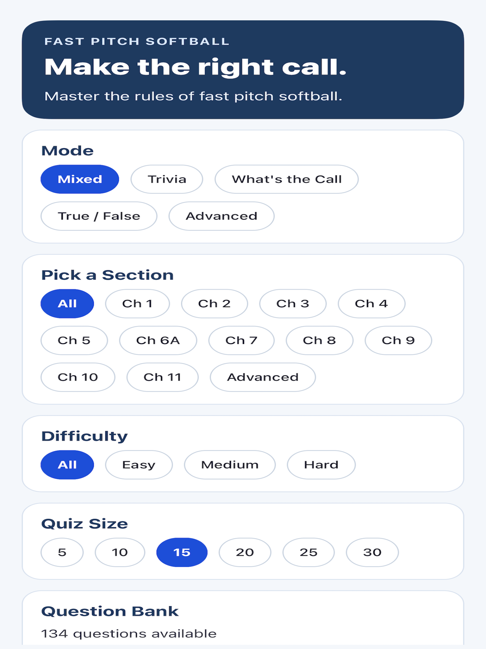What's the Call? Fast Pitch