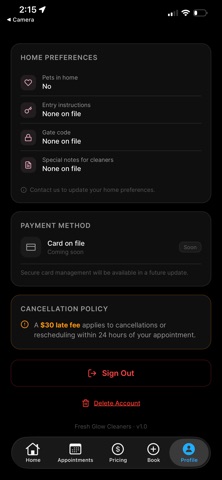 Fresh Glow Cleaners Screenshot 10 of 10