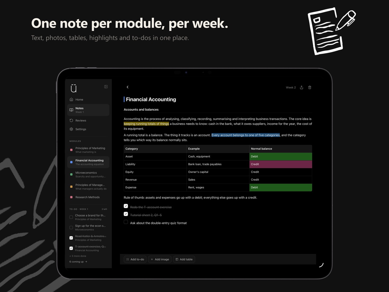 Screenshot 9 of Modulo: Notes by Week