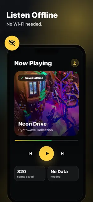 Melvio - Offline Music Player screenshot 1