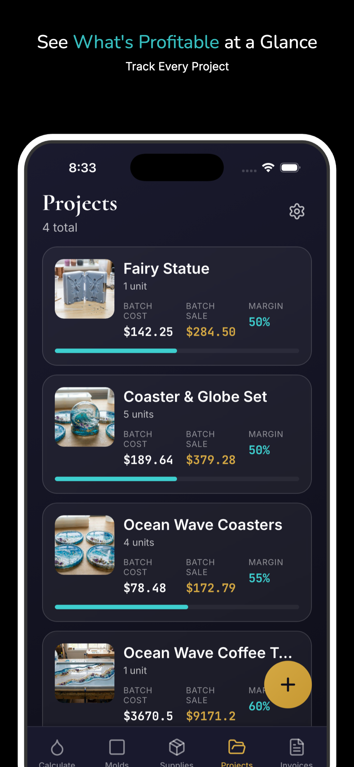 ResinStudio: Resin Calculator
