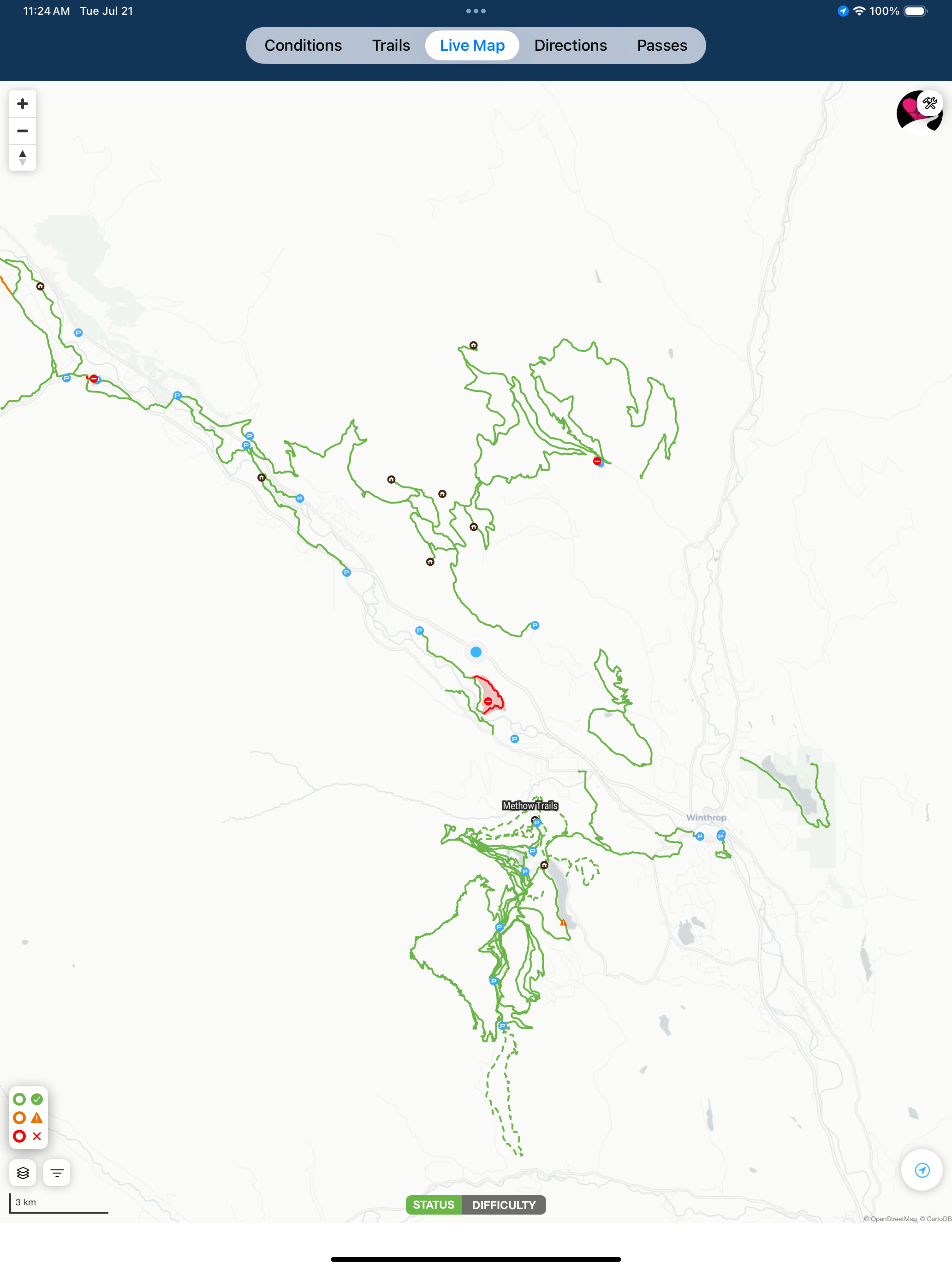 Methow Trails Grooming Report screenshot 8